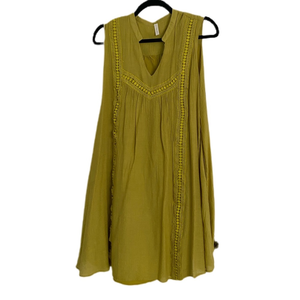Maternity Summer Dress - Chartreuse